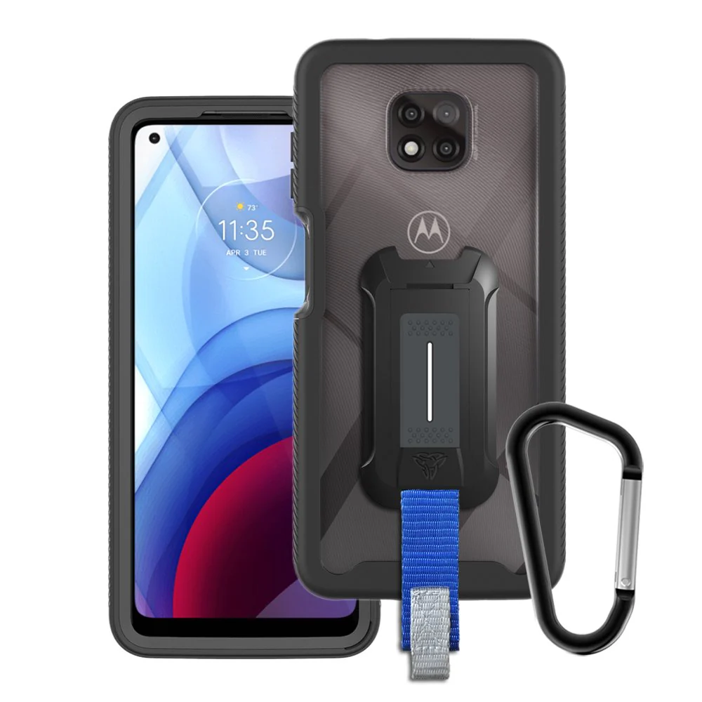 HX-MT21-GPW | Motorola Moto G Power (2021) Case | Protection Military Grade w/ KEY Mount & Carabiner