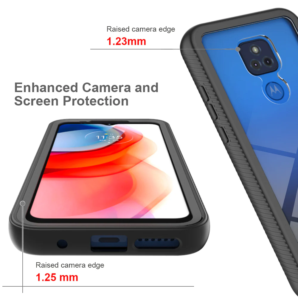 HX-MT21-GPY | Motorola Moto G Play (2021) Case | Protection Military Grade w/ KEY Mount & Carabiner - Image 7