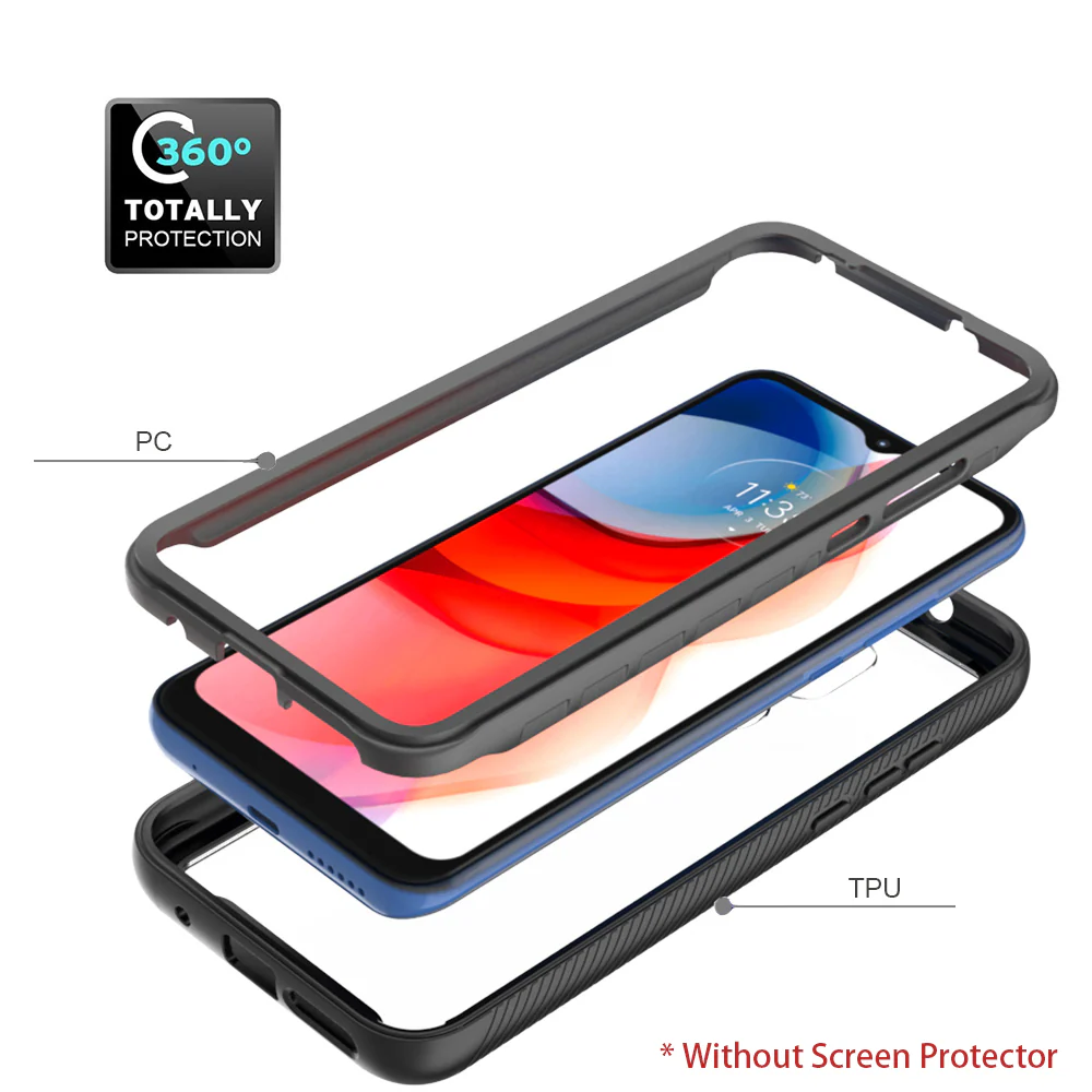 HX-MT21-GPY | Motorola Moto G Play (2021) Case | Protection Military Grade w/ KEY Mount & Carabiner - Image 8