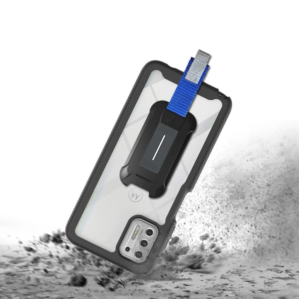 HX-MT21-STY21 | Motorola Moto G Stylus (2021) Case | Protection Military Grade w/ KEY Mount & Carabiner - Image 9