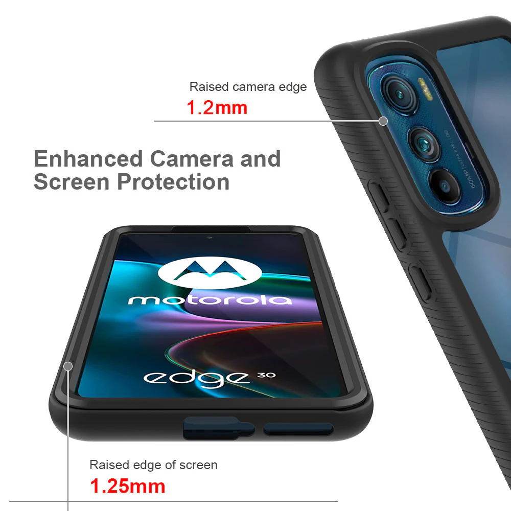 HX-MT22-EG30 | Motorola Edge 30 Case | Protection Military Grade w/ KEY Mount & Carabiner - Image 9