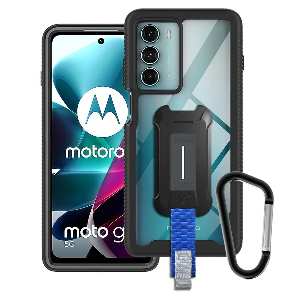 HX-MT22-G200 | Motorola Moto G200 5G Case | Protection Military Grade w/ KEY Mount & Carabiner