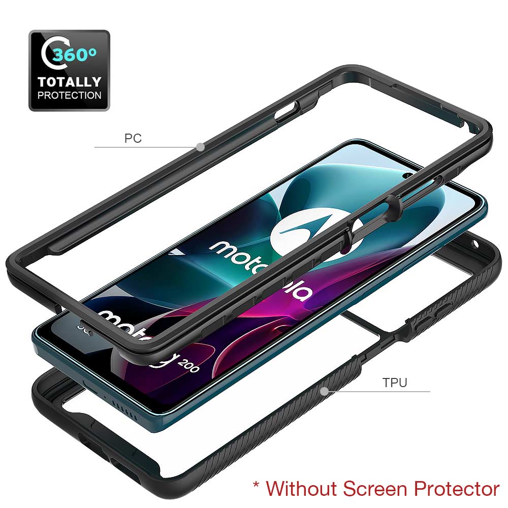 HX-MT22-G200 | Motorola Moto G200 5G Case | Protection Military Grade w/ KEY Mount & Carabiner - Image 8