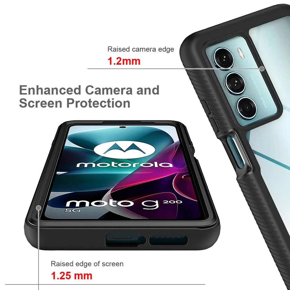 HX-MT22-G200 | Motorola Moto G200 5G Case | Protection Military Grade w/ KEY Mount & Carabiner - Image 9