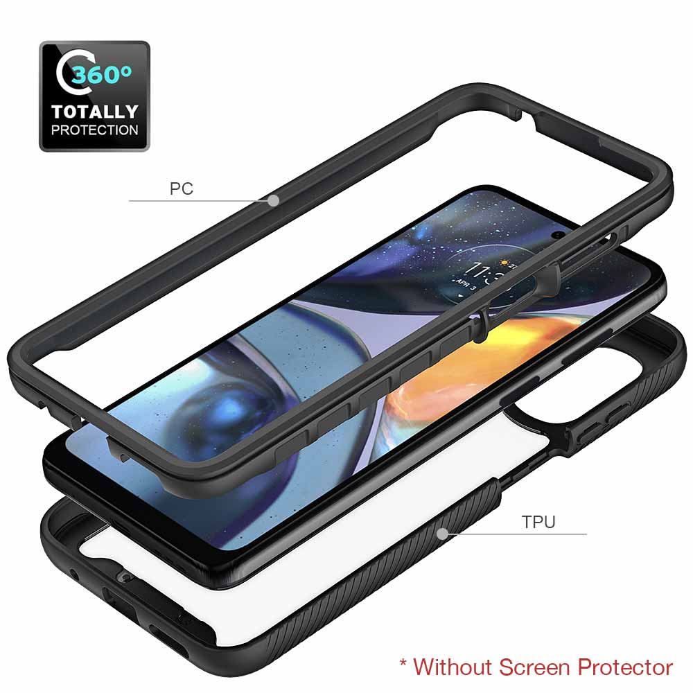 HX-MT22-G22 | Motorola Moto G22 Case | Protection Military Grade w/ KEY Mount & Carabiner - Image 8