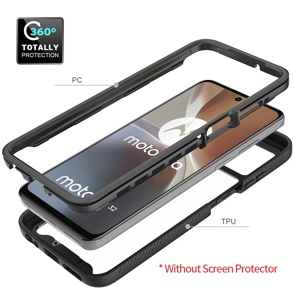 HX-MT22-G32 | Motorola Moto G32 Case | Protection Military Grade w/ KEY Mount & Carabiner - Image 8