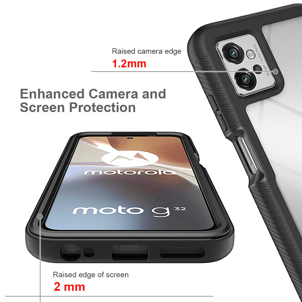 HX-MT22-G32 | Motorola Moto G32 Case | Protection Military Grade w/ KEY Mount & Carabiner - Image 9