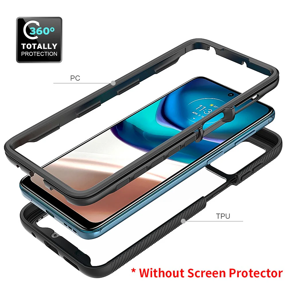 HX-MT22-G424G | Motorola Moto G42 4G Case | Protection Military Grade w/ KEY Mount & Carabiner - Image 8