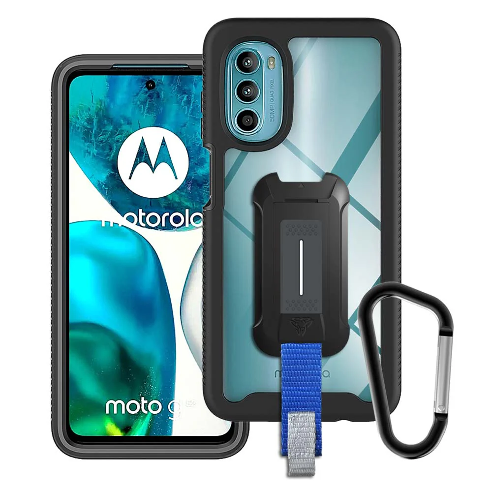 HX-MT22-G52 | Motorola Moto G52 Case | Protection Military Grade w/ KEY Mount & Carabiner