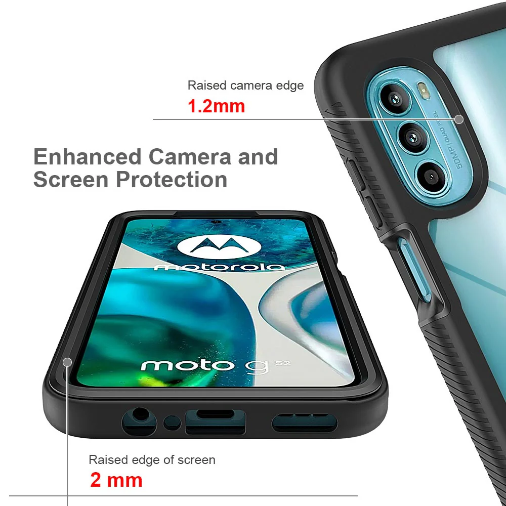 HX-MT22-G52 | Motorola Moto G52 Case | Protection Military Grade w/ KEY Mount & Carabiner - Image 9
