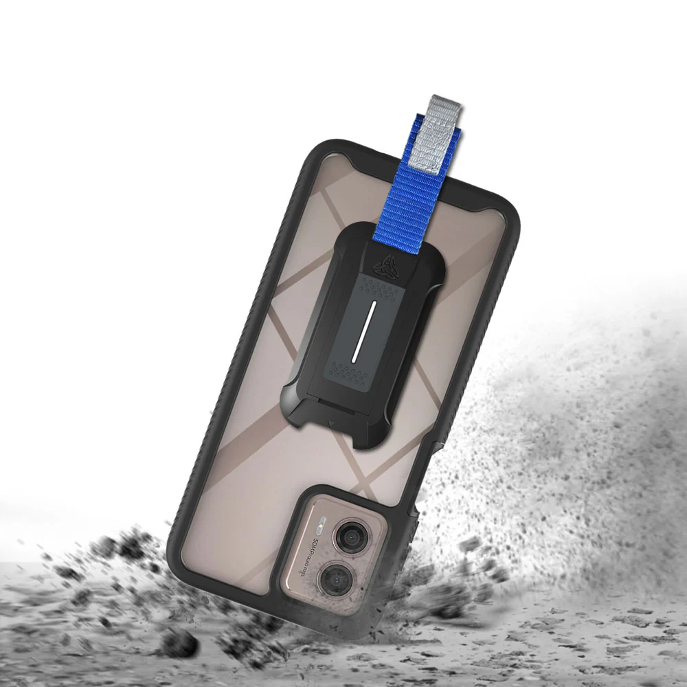 HX-MT22-G53 | Motorola Moto G53 Case | Protection Military Grade w/ KEY Mount & Carabiner - Image 2