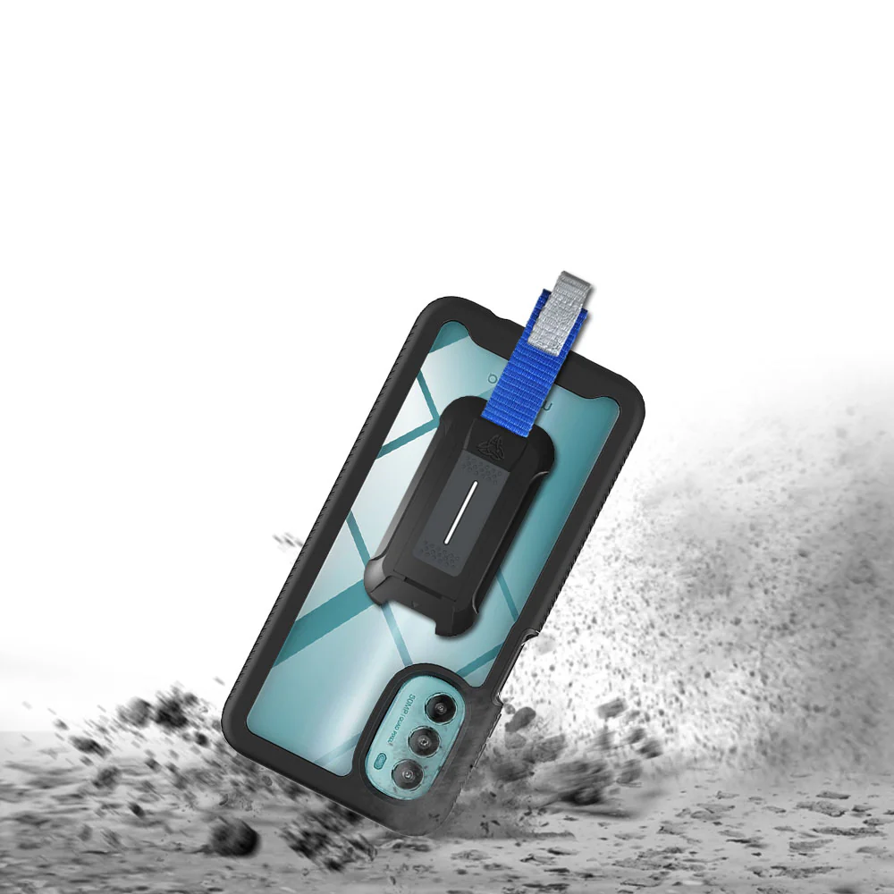 HX-MT22-G82 | Motorola Moto G82 Case | Protection Military Grade w/ KEY Mount & Carabiner - Image 2