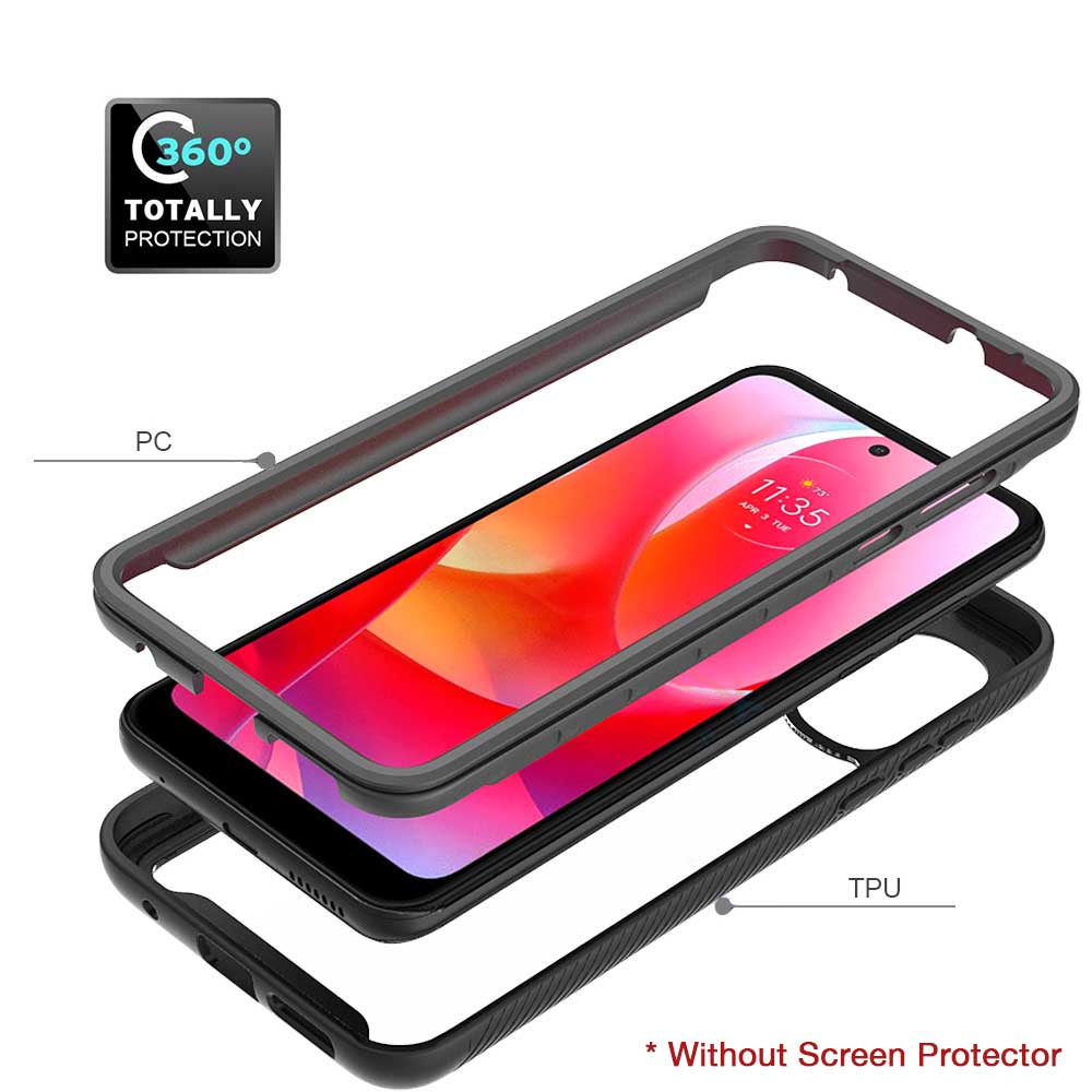 HX-MT22-GPW22 | Motorola Moto G Power (2022) Case | Protection Military Grade w/ KEY Mount & Carabiner - Image 8