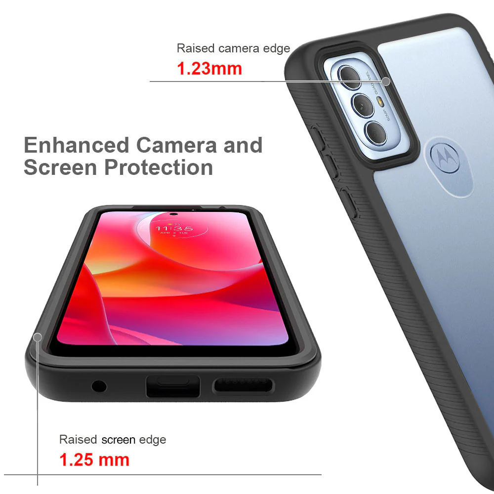 HX-MT22-GPW22 | Motorola Moto G Power (2022) Case | Protection Military Grade w/ KEY Mount & Carabiner - Image 9