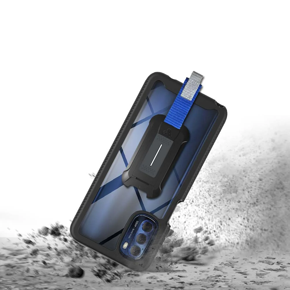 HX-MT22-STY22_4G | Motorola Moto G Stylus 4G (2022) Case | Protection Military Grade w/ KEY Mount & Carabiner - Image 2