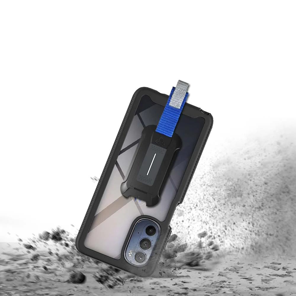 HX-MT22-STY22_5G | Motorola Moto G Stylus 5G (2022) Case | Protection Military Grade w/ KEY Mount & Carabiner - Image 2