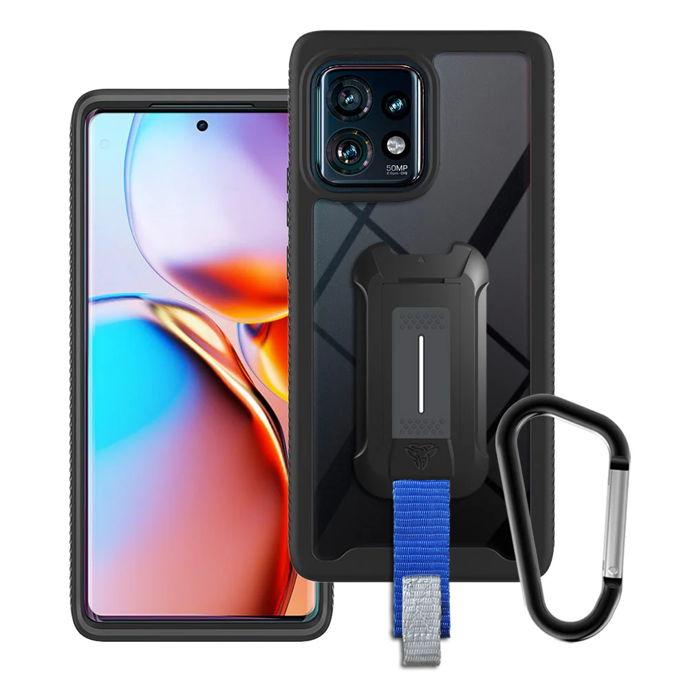HX-MT23-EGP23 | Motorola Edge+ 2023 / Edge 40 Pro Case | Protection Military Grade w/ KEY Mount & Carabiner