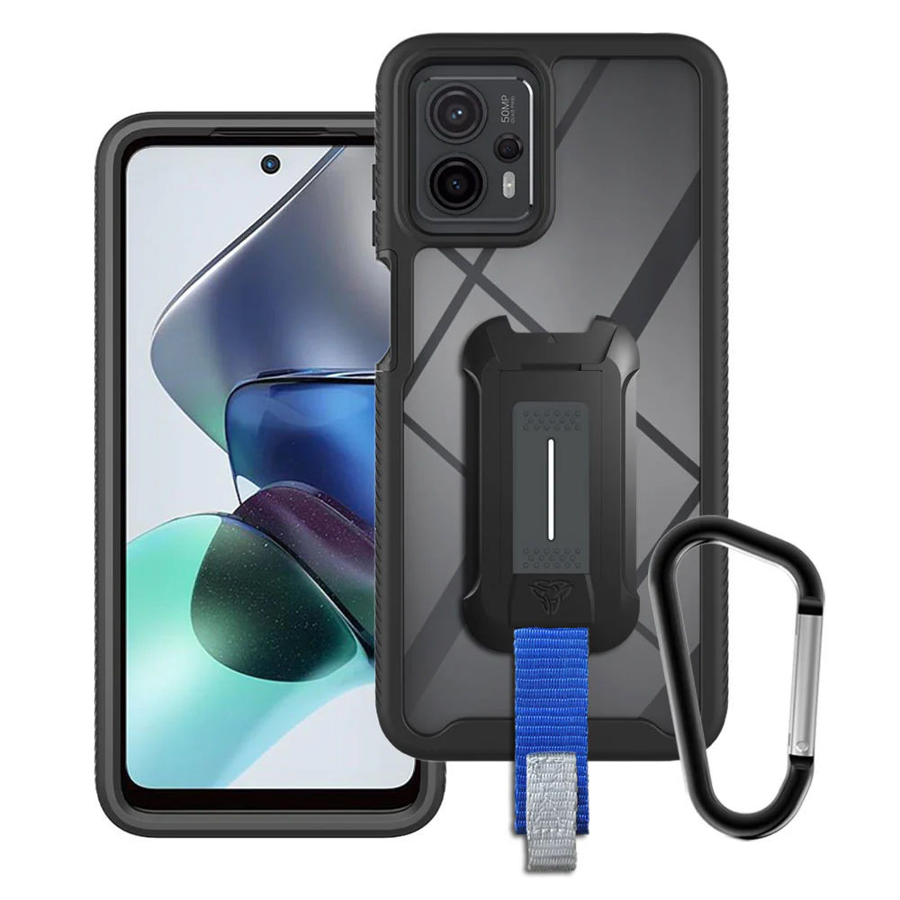 HX-MT23-G13 | Motorola Moto G13 / G23 Case | Protection Military Grade w/ KEY Mount & Carabiner