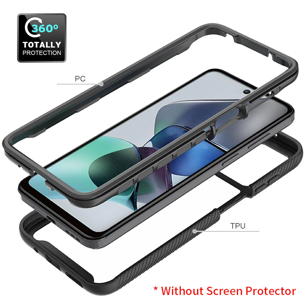 HX-MT23-G13 | Motorola Moto G13 / G23 Case | Protection Military Grade w/ KEY Mount & Carabiner - Image 9
