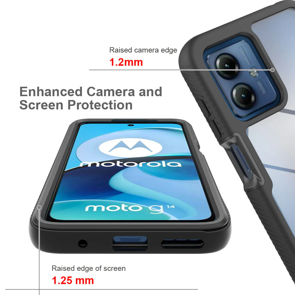 HX-MT23-G14 | Motorola Moto G14 Case | Protection Military Grade w/ KEY Mount & Carabiner - Image 7