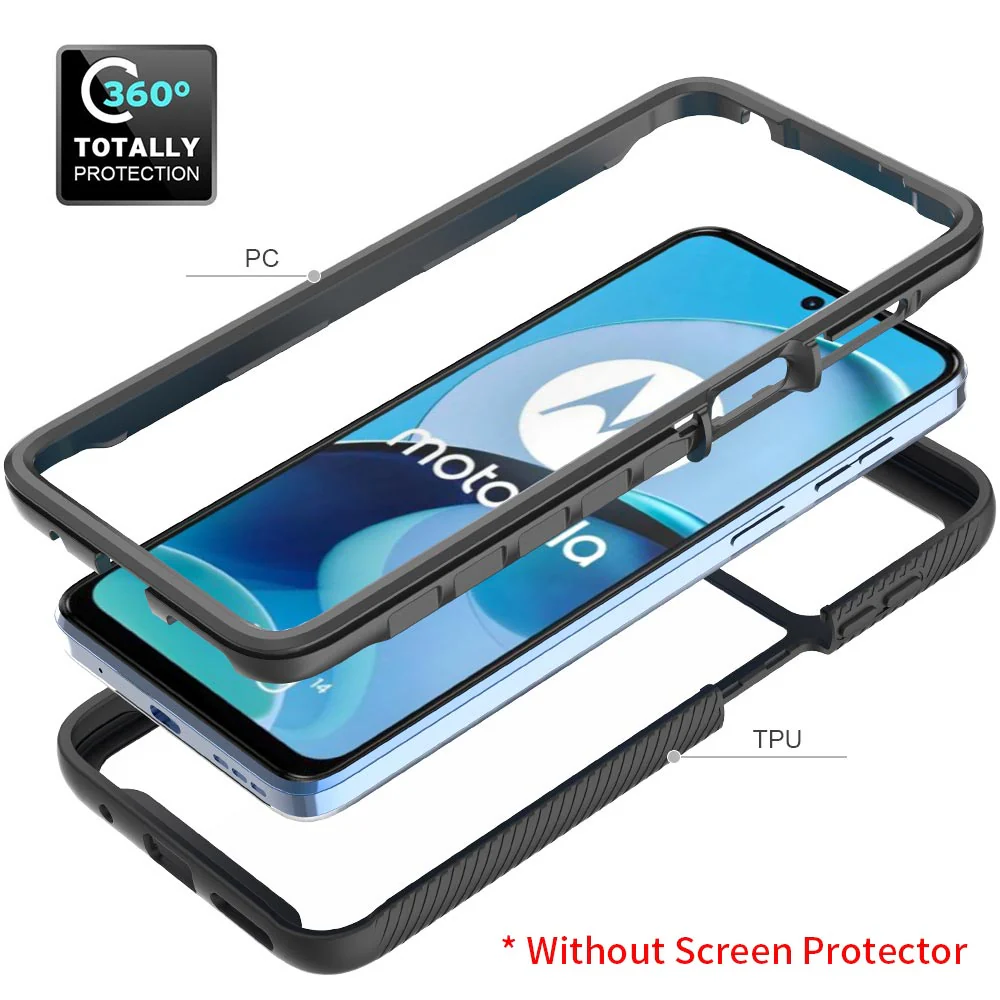 HX-MT23-G14 | Motorola Moto G14 Case | Protection Military Grade w/ KEY Mount & Carabiner - Image 8
