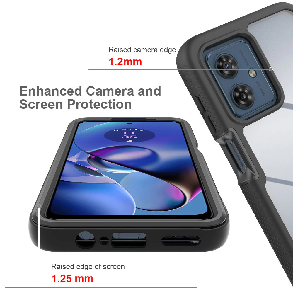 HX-MT23-G545G | Motorola Moto G54 5G Case | Protection Military Grade w/ KEY Mount & Carabiner - Image 7