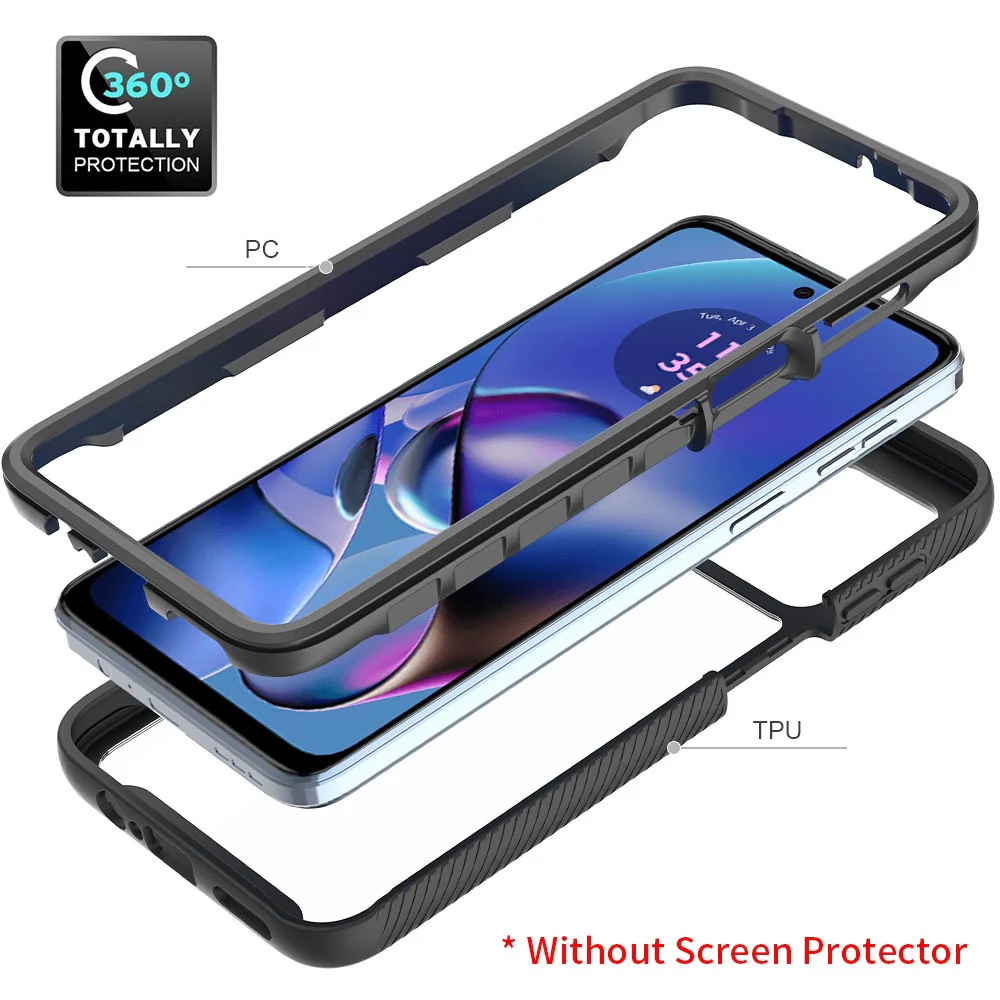 HX-MT23-G545G | Motorola Moto G54 5G Case | Protection Military Grade w/ KEY Mount & Carabiner - Image 8