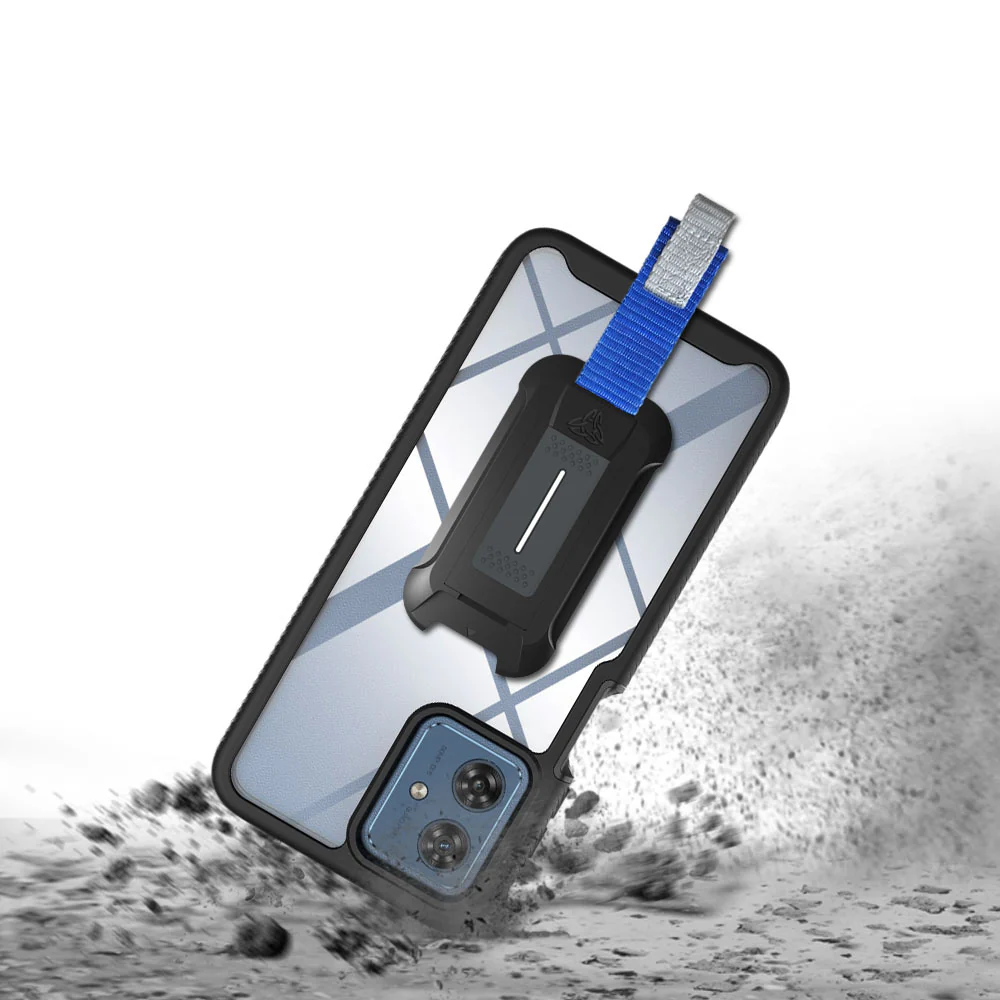 HX-MT23-G545G | Motorola Moto G54 5G Case | Protection Military Grade w/ KEY Mount & Carabiner - Image 9