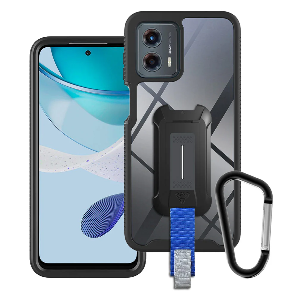 HX-MT23-G5G23 | Motorola Moto G 5G (2023) Case | Protection Military Grade w/ KEY Mount & Carabiner