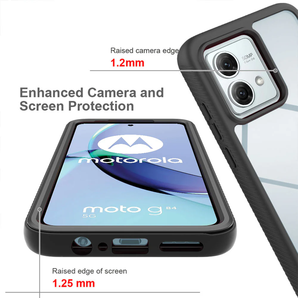 HX-MT23-G845G | Motorola Moto G84 5G Case | Protection Military Grade w/ KEY Mount & Carabiner - Image 7