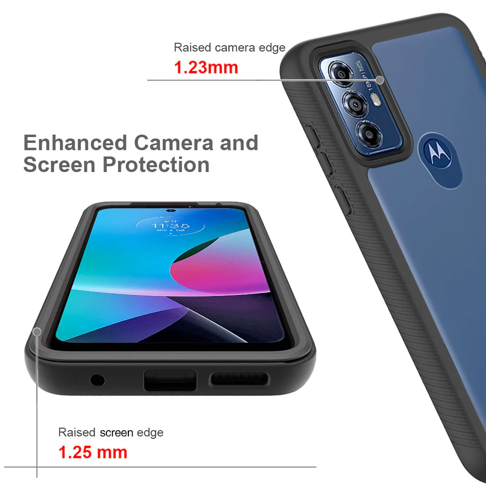 HX-MT23-GPY23 | Motorola Moto G Play (2023) Case | Protection Military Grade w/ KEY Mount & Carabiner - Image 8