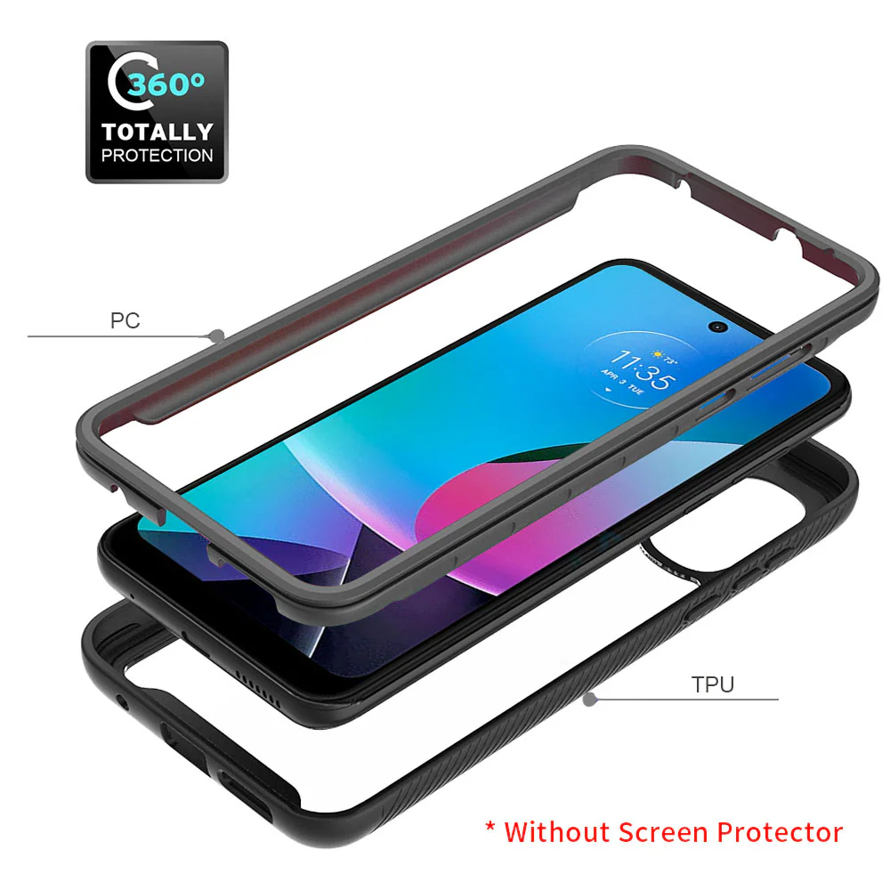 HX-MT23-GPY23 | Motorola Moto G Play (2023) Case | Protection Military Grade w/ KEY Mount & Carabiner - Image 9