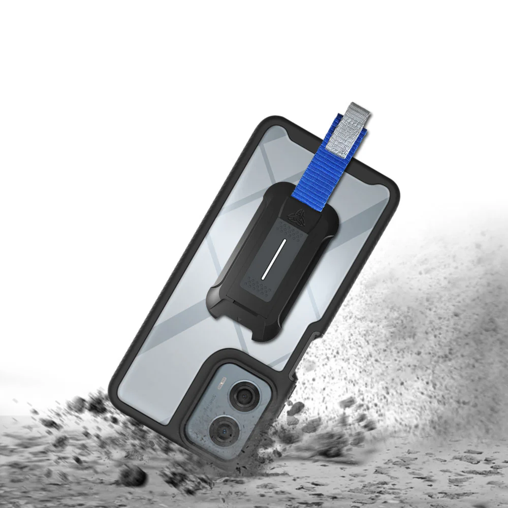 HX-MT24-G24PW | Motorola Moto G04 / G04s / G24 / G24 Power Case | Protection Military Grade w/ KEY Mount & Carabiner - Image 9