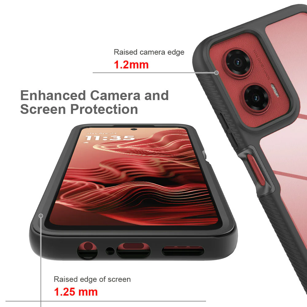 HX-MT24-G355G | Motorola Moto G35 5G Case | Protection Military Grade w/ KEY Mount & Carabiner - Image 7