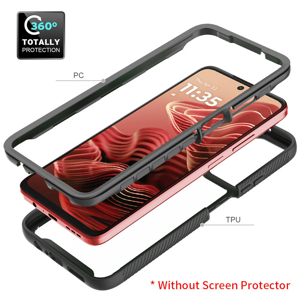 HX-MT24-G355G | Motorola Moto G35 5G Case | Protection Military Grade w/ KEY Mount & Carabiner - Image 8