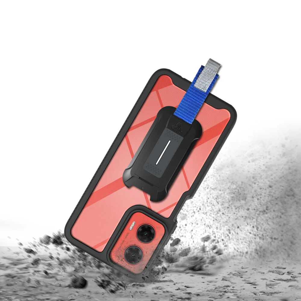 HX-MT24-G355G | Motorola Moto G35 5G Case | Protection Military Grade w/ KEY Mount & Carabiner - Image 9