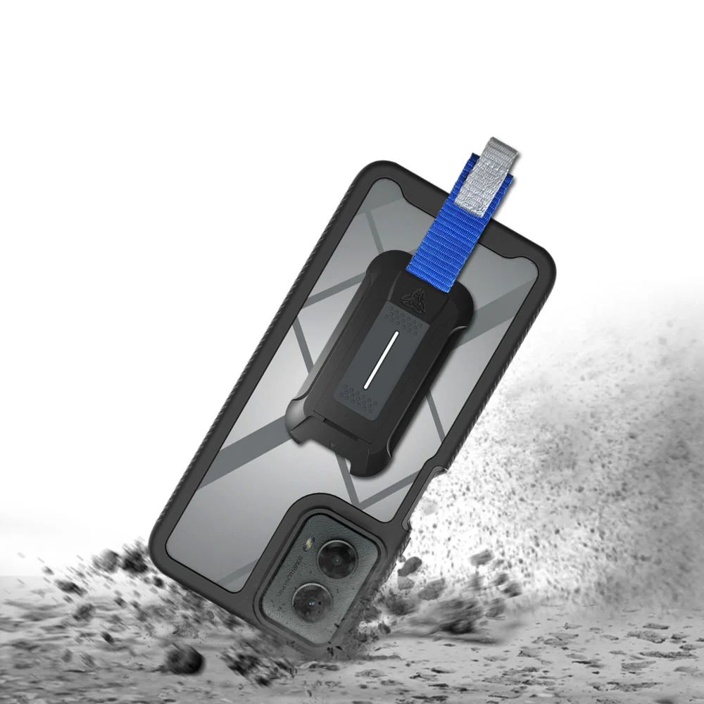 HX-MT24-G5G24 | Motorola Moto G 5G (2024) Case | Protection Military Grade w/ KEY Mount & Carabiner - Image 9
