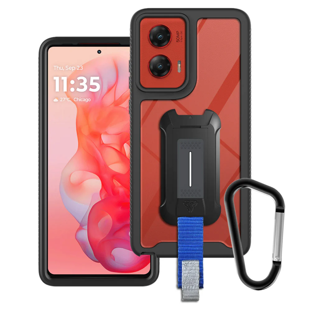 HX-MT24-STY24 | Motorola Moto G Stylus 5G (2024) Case | Protection Military Grade w/ KEY Mount & Carabiner