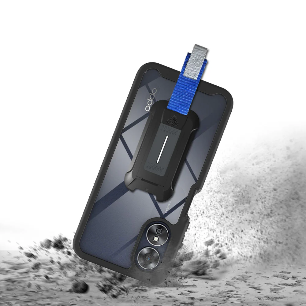 HX-OP22-A174G | OPPO A17 4G Case | Protection Military Grade w/ KEY Mount & Carabiner - Image 2