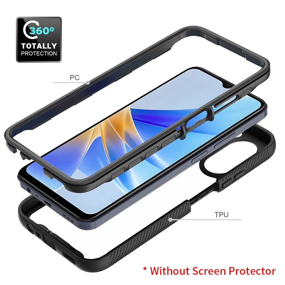HX-OP22-A174G | OPPO A17 4G Case | Protection Military Grade w/ KEY Mount & Carabiner - Image 9