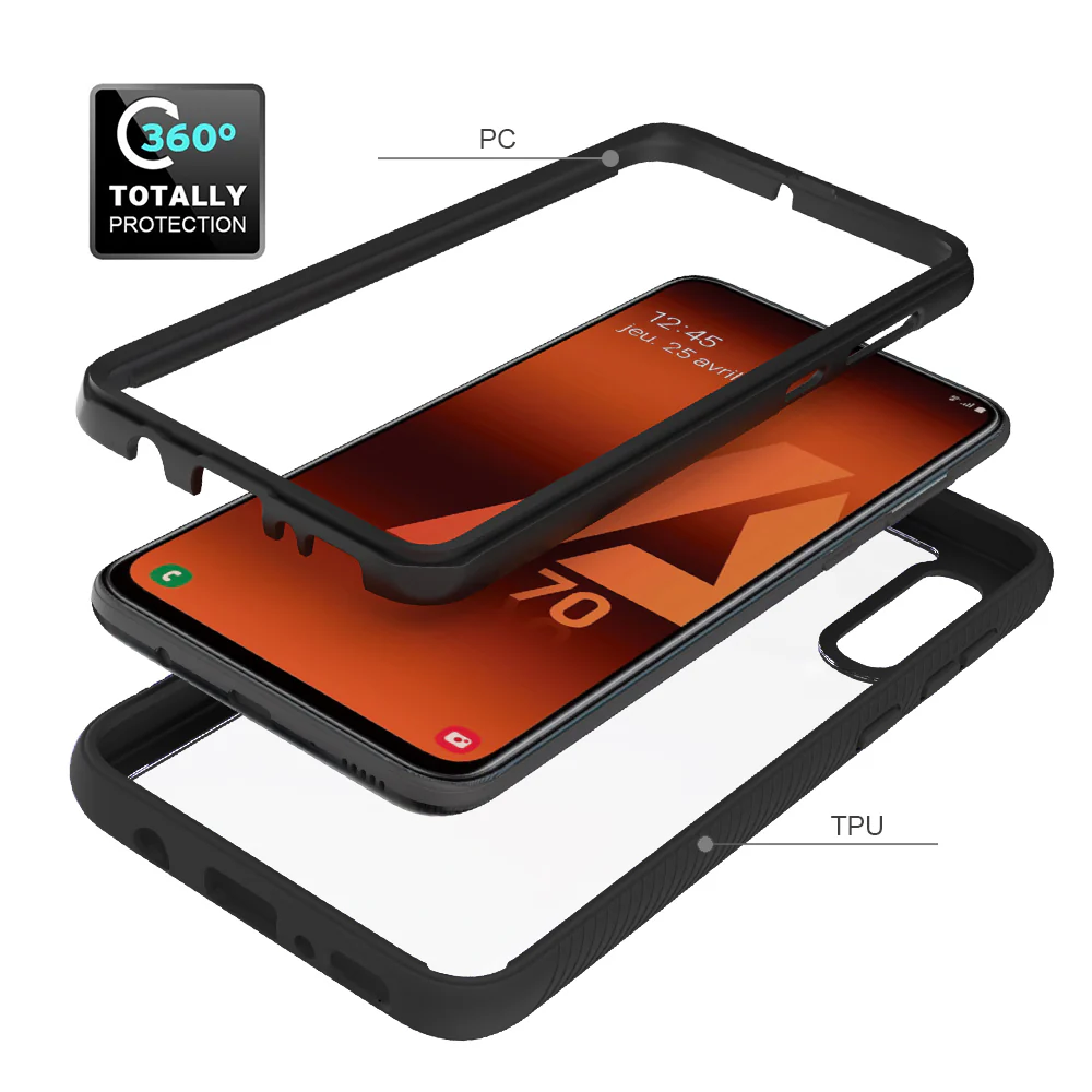 HX-SS19-A70 | Samsung Galaxy A70 Case | Protection Military Grade w/ KEY Mount & Carabiner - Image 7
