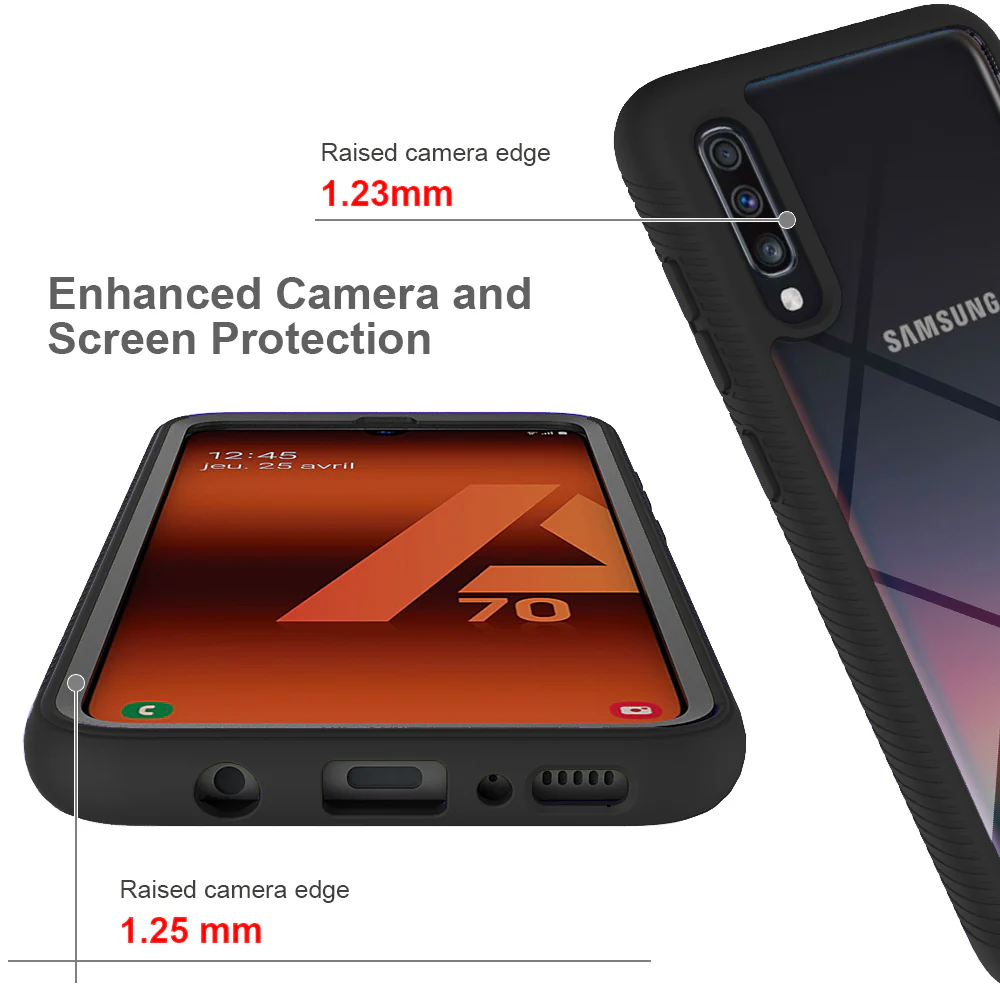 HX-SS19-A70 | Samsung Galaxy A70 Case | Protection Military Grade w/ KEY Mount & Carabiner - Image 9