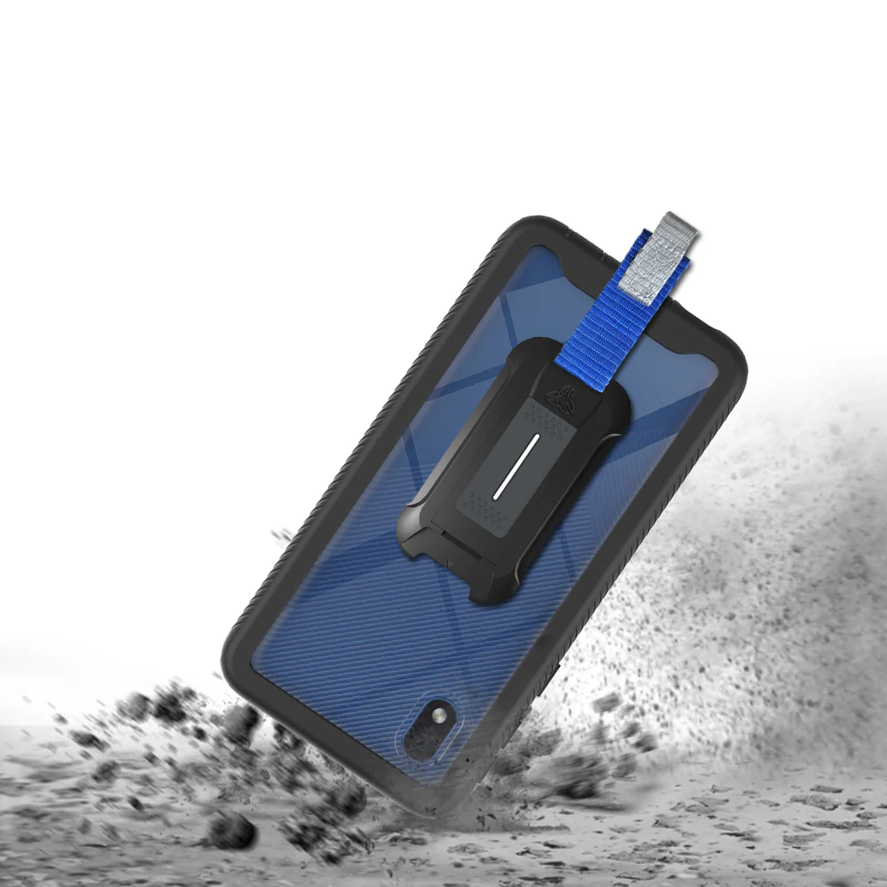 HX-SS20-A01CR | Samsung Galaxy A01 Core Case | Protection Military Grade w/ KEY Mount & Carabiner -Black - Image 8