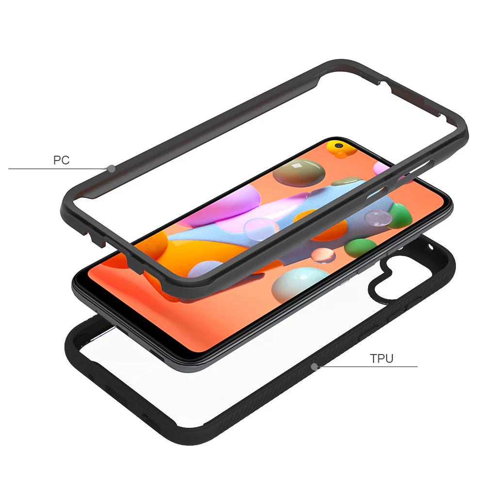 HX-SS20-A11-BK | Samsung Galaxy A11 Case | Protection Military Grade w/ KEY Mount & Carabiner -Black - Image 9