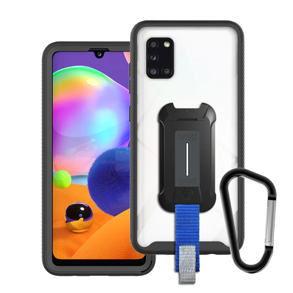 HX-SS20-A31-BK | Samsung Galaxy A31 Case | Protection Military Grade w/ KEY Mount & Carabiner -Black