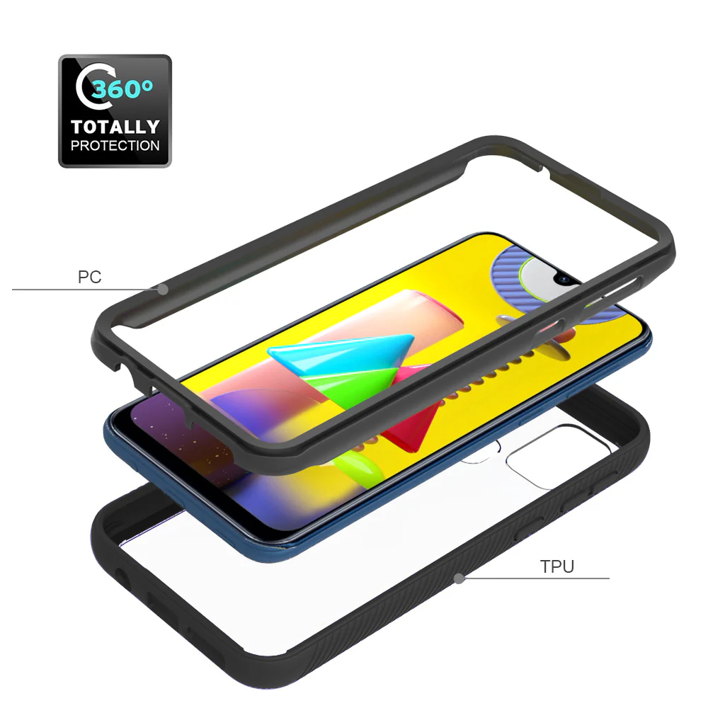 HX-SS20-M31 | Samsung Galaxy M31 Case | Protection Military Grade w/ KEY Mount & Carabiner -Black - Image 9