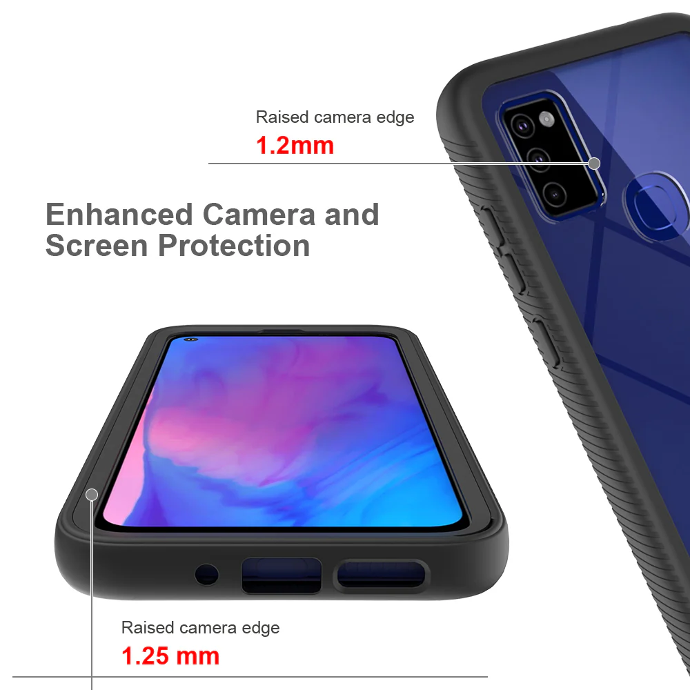 HX-SS20-M51 | Samsung Galaxy M51 Case | Protection Military Grade w/ KEY Mount & Carabiner -Black - Image 7