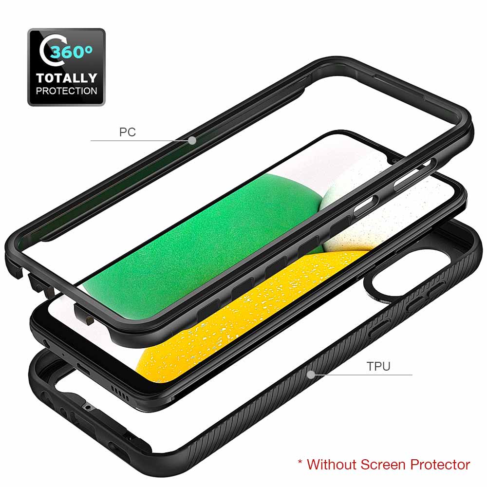 HX-SS21-A03CORE | Samsung Galaxy A03 Core SM-A032 Case | Protection Military Grade w/ KEY Mount & Carabiner -Black - Image 9