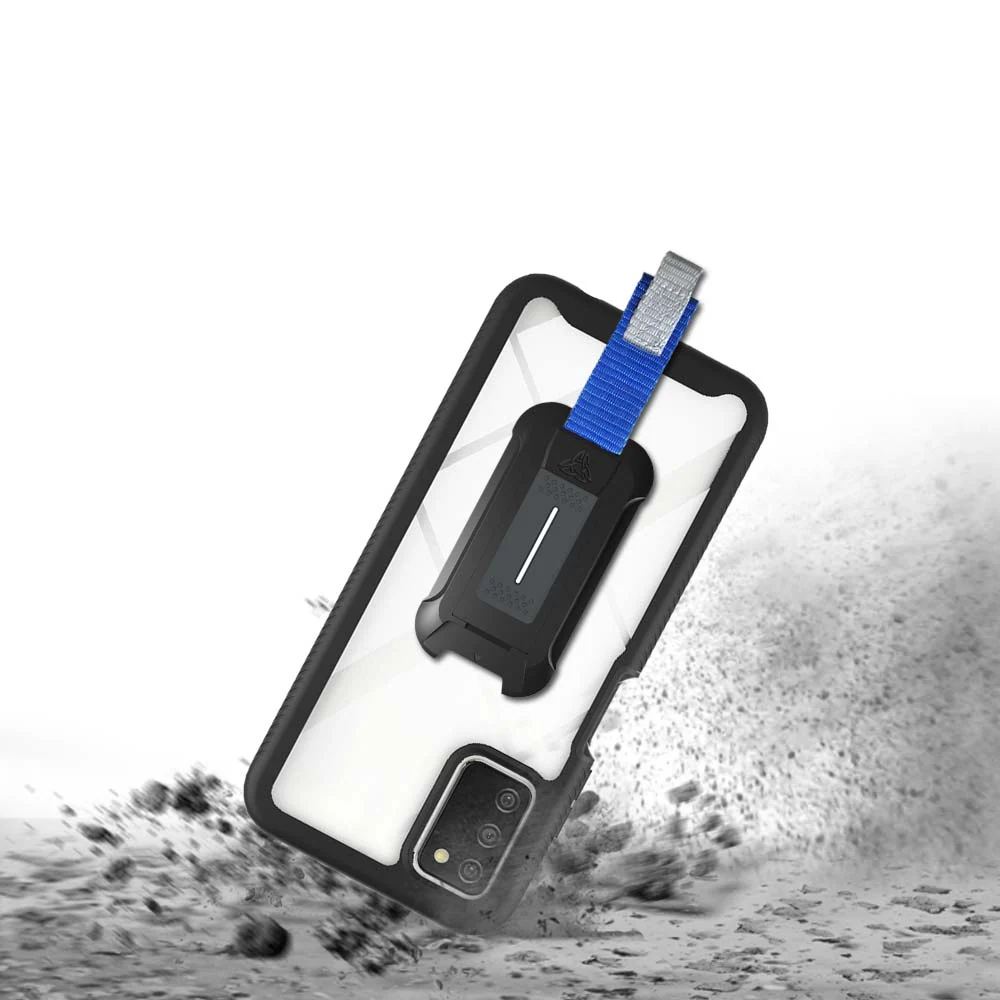HX-SS21-A03SIND | Samsung Galaxy A03s SM-A037 (India Ver. / 164mm Ver.) Case | Protection Military Grade w/ KEY Mount & Carabiner -Black - Image 7