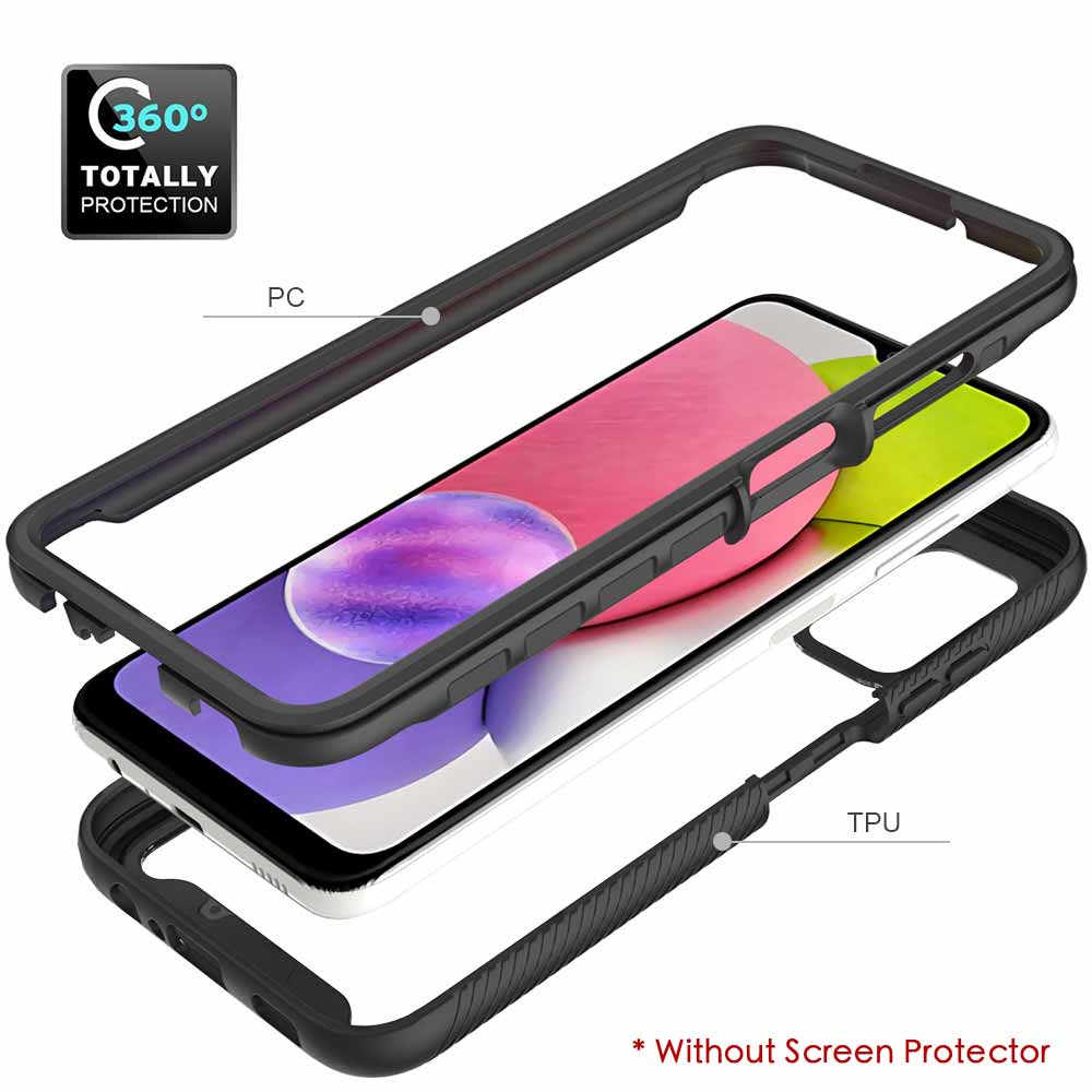 HX-SS21-A03SIND | Samsung Galaxy A03s SM-A037 (India Ver. / 164mm Ver.) Case | Protection Military Grade w/ KEY Mount & Carabiner -Black - Image 8
